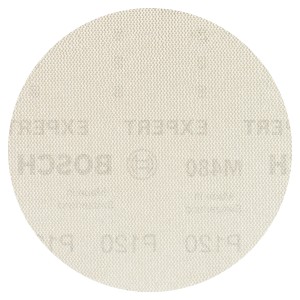 Bosch Expert M480 Netzschleifblatt, Ø 125 mm, K120, 5 Stück, für Exzenterschleifer.