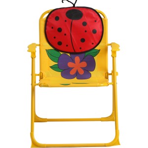 Siena Garden Kinder-Set Marie: Gelber Klappsessel mit Marienkäfer-Motiv.