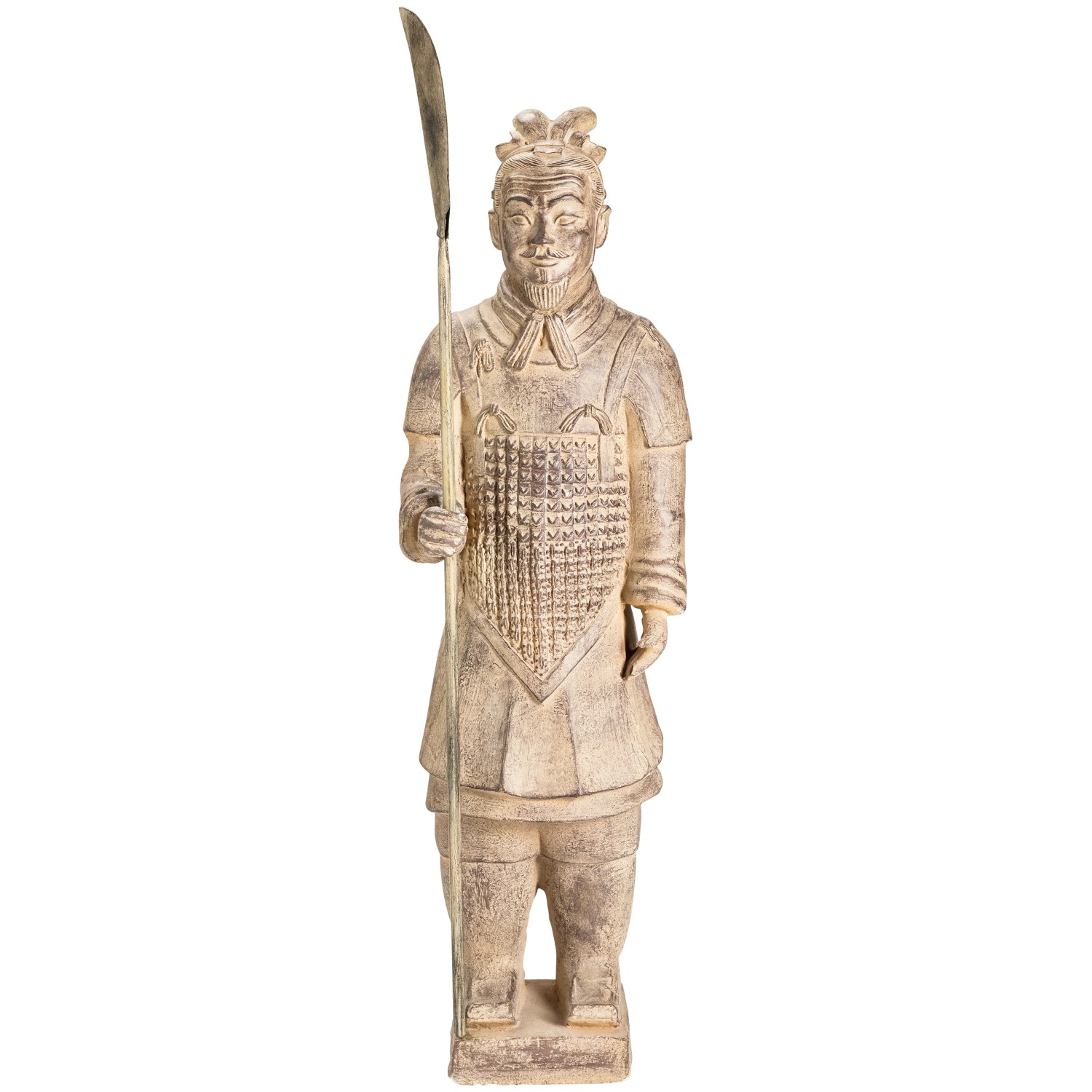 Gartenfigur Chinesischer Krieger Stehend 64 cm mit Messer kaufen bei OBI