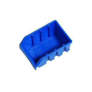 Blaue LUX Lagersichtbox Größe 2, stapelbarer Kasten für Aufbewahrungssysteme.