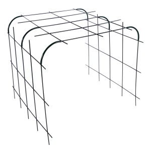 Grüne bellissa Rankhilfe Andybell M Set für Hortensien. Metallgitter als Pflanzstütze, L70x B73x H70 cm.