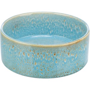 Blauer Trixie Hundenapf aus Keramik, Ø 16 cm, 0,9 l Fassungsvermögen.