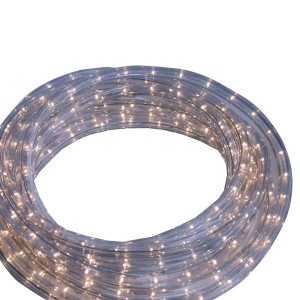 LED-Lichtschlauch, 9 m, transparent, für Innen- und Außenbereich.