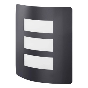 Eglo Wandleuchte Rascino-E 1-flammig Schwarz 26 cm x 23,5 cm