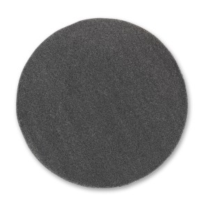 Runder, anthrazitfarbener Schöner Wohnen Teppich Pure mit 160 cm Durchmesser.