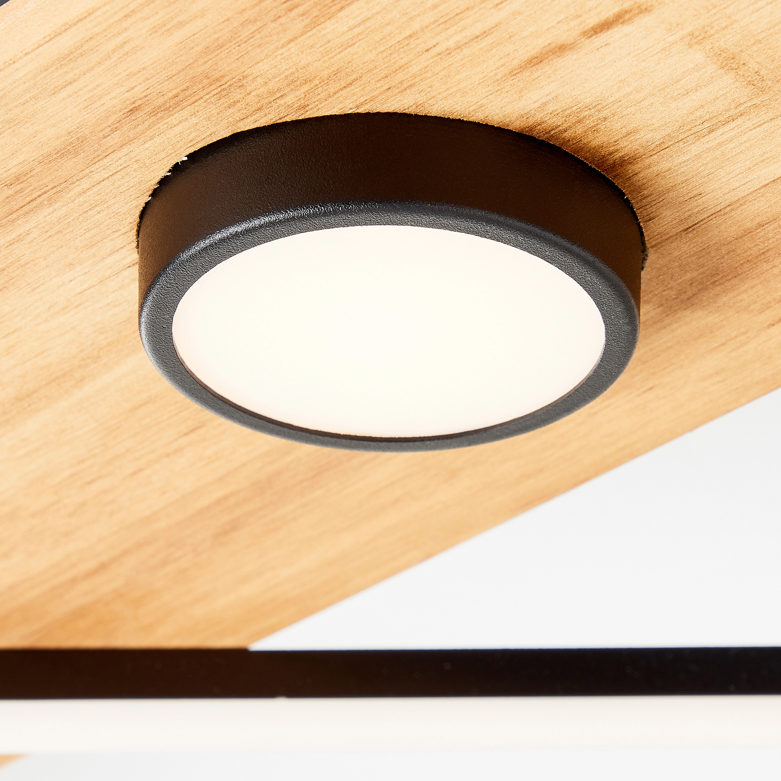 Brilliant Woodbridge OBI Schwarz LED-Deckenleuchte bei 2-flammig und kaufen Holz