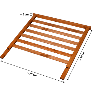 Dobar Rankgitter Magic Kubus 2.0, bernsteinfarben, 78x78cm, für Holz-Hochbeete.