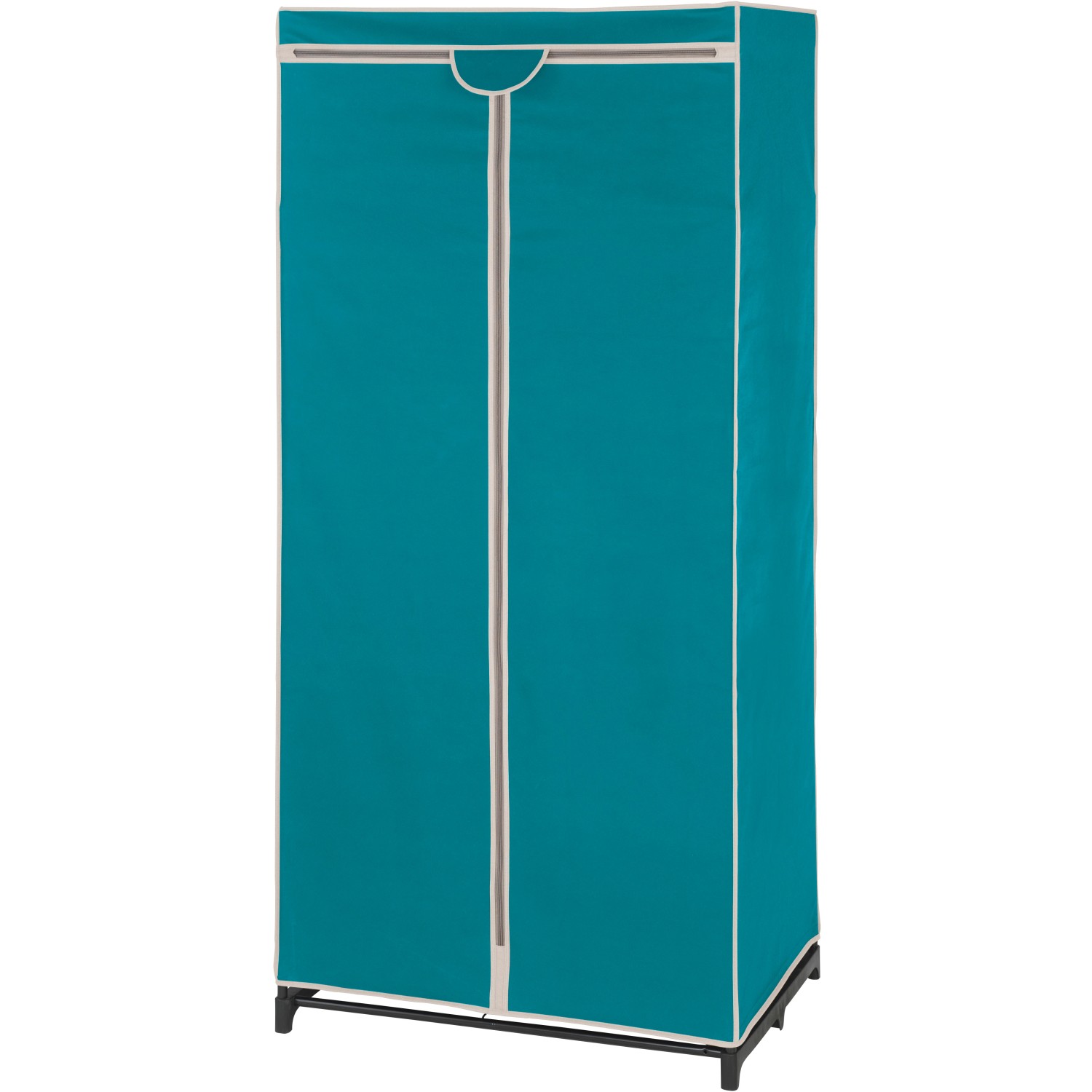 Wenko Kleiderschrank Breeze PetrolCreme mit Ablage 160 cm x 75 cm x 50