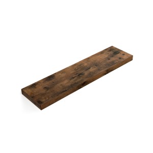 Vasagle Wandboard, 80 cm breit, braun. Schweberegal für Bücher und Deko.