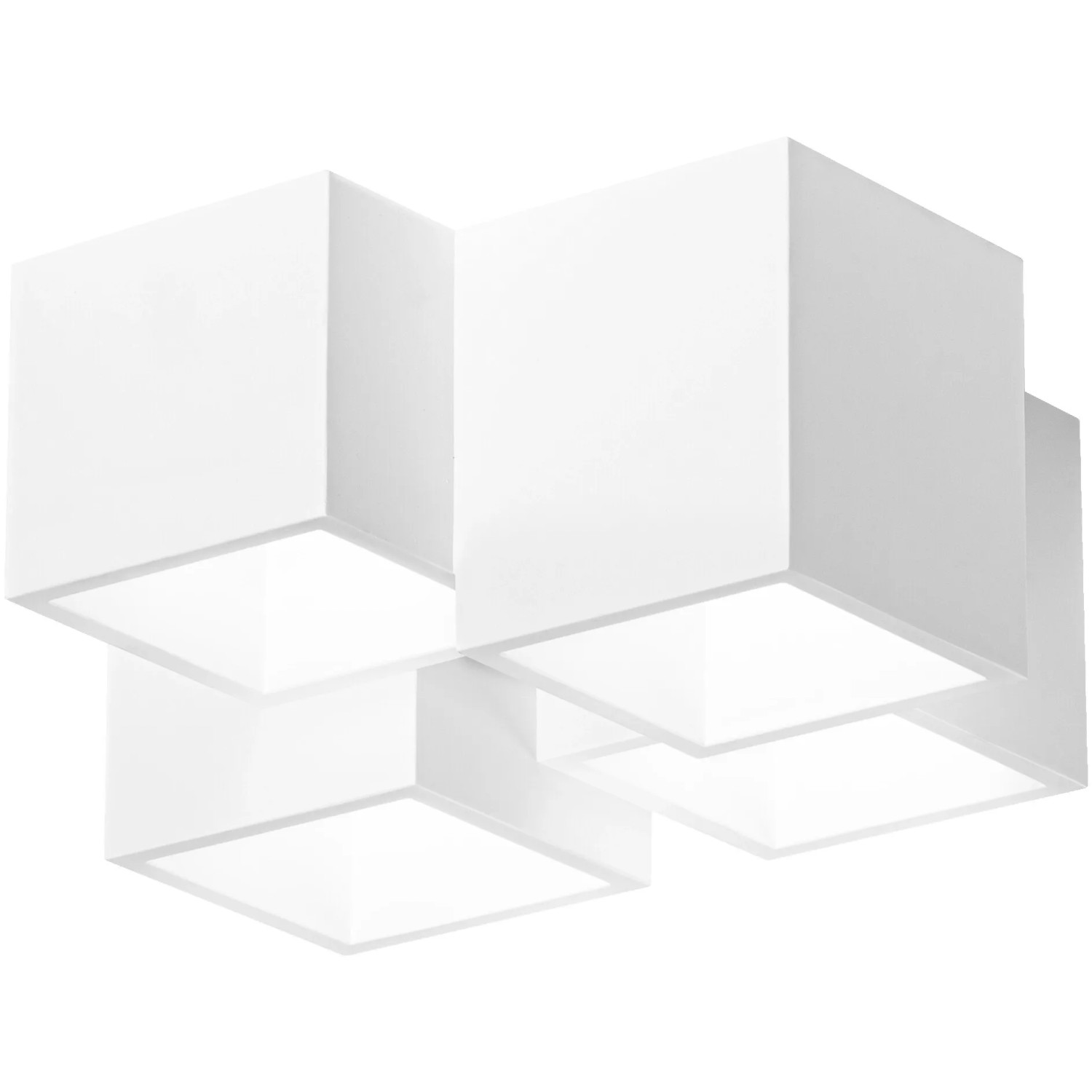 Weiße Ledvance Smart+ WiFi Deckenleuchte Decor Swan, Würfel Design, smarte Steuerung.