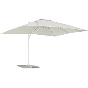 Bizzotto Ampelschirm EDEN, 400x400 cm, drehbar, in hellem Farbton. Ideal für Garten und Terrasse.