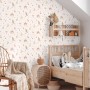 Kinderzimmer mit A.S. Creation Vliestapete Zirkus in Beige-Bunt mit Zirkusmotiven.