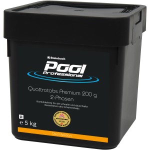 Pool Professional Quattrotabs Premium 5kg: 2-Phasen Tabletten zur Pool Desinfektion.