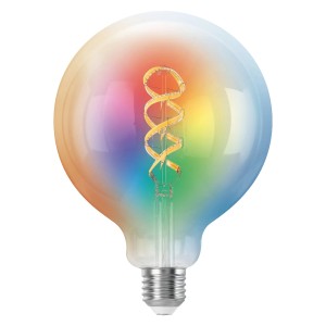 Osram Matter LED-Leuchtmittel E27 Globe G40, dimmbar, mit Farbverlauf.