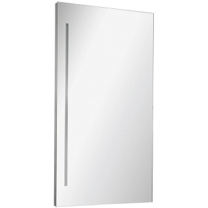 Fackelmann Spiegel AL40 mit LED-Licht, 42x100 cm, für Bad und WC.