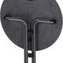 Siena Garden Klapptisch Sola, rund, anthrazit, Ø 80 cm, Unterseite mit Klappmechanismus.