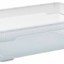 Transparente OBI Allzweckbox Santos M, 25 l, zur Aufbewahrung und zum Transport von Gegenständen.