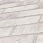 A.S. Création Vliestapete in Grau mit Ziegelstein-Optik, leicht strukturierte Oberfläche.