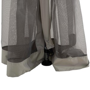 Sunjoy Stoff-Pavillon Roseg 300 cm x 300 cm Grau