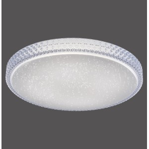 App-steuerbare LED-Deckenleuchte Lolasmart-Frida Transparent, Ø 60 cm, für smarte Beleuchtung.