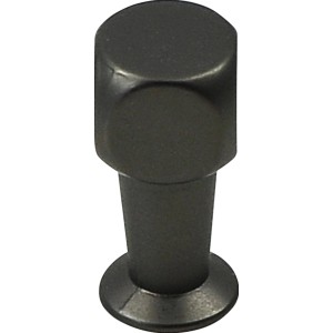 Siro Möbelknopf, Metall, Schwarzchrom matt, Ø 10 mm.