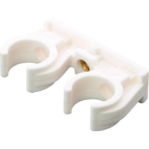 Rohrclip Doppelt Ø 22 mm 10 Stück