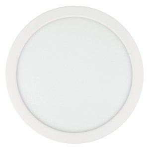 Weißes, rundes E2 Elektro LED-Panel Space, 18 W, für Deckenleuchten mit einstellbarer Farbtemperatur.