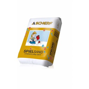 Sack Spielsand Südsee-Beige, 25 kg, Körnung 0,1-0,8 mm, ideal zum Spielen und Bauen.