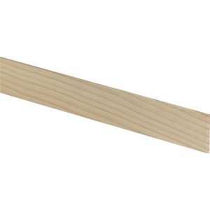 Fichte Flachleiste, 5x40x1000 mm, helles Holz für Bastelarbeiten und Innenausbau.