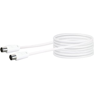 Schwaiger Antennen Anschlusskabel Weiß 7,5 m
