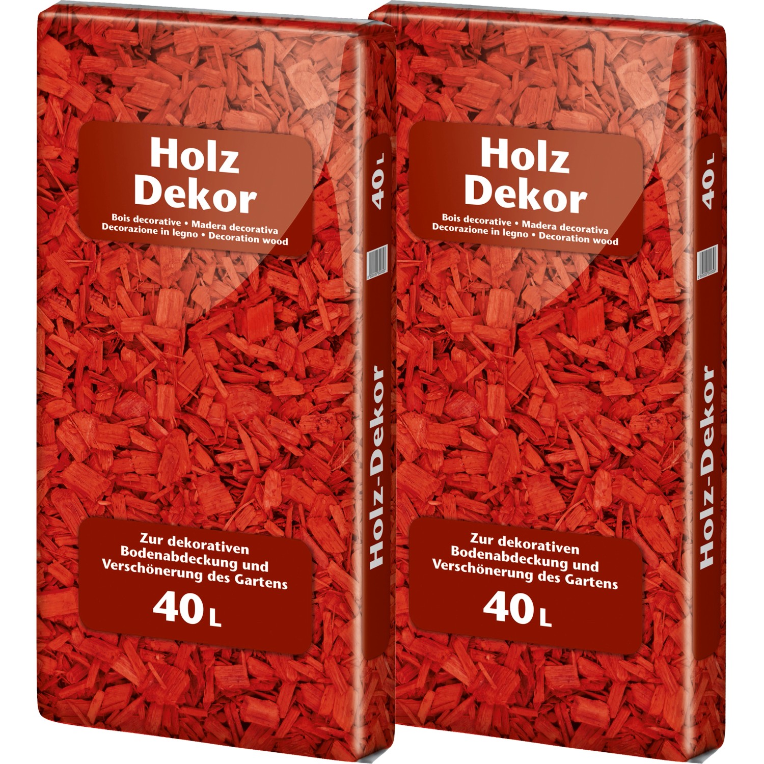 Floragard Holzdekor Rot 2 x 40 l kaufen bei OBI