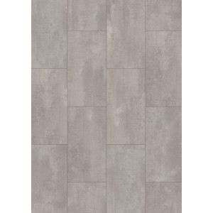 Wasserfestes Laminat Excellent Plus in Fliesenoptik, Ocean Beton Perlgrau, 8 mm stark.