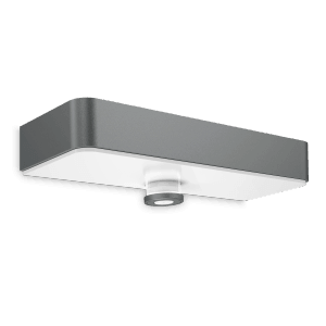 Steinel LED-Solar-Außenwandleuchte XSolar SOL-O in Anthrazit, mit Sensor.