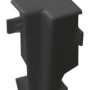 Schwarze Innenecke für Sockelleisten SL5018, Zubehör für Laminat und Parkett.