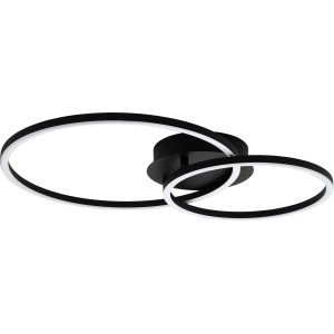 Eglo LED-Deckenleuchte Palmaves 2 Schwarz 7 cm x Ø 39 cm