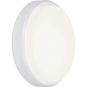 Weiße LED-Rundleuchte, 18 W, für Keller und Innenräume.