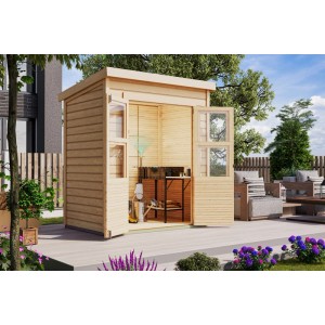 Karibu Gartenhaus Neuenburg 0 vorvergraut