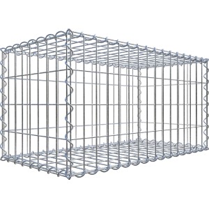 Gabiona Gabionenkorb 40 cm x 80 cm x 40 cm Maschenw 5 cm x 10 cm