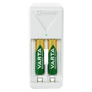 Varta Mini Charger Ladegerät mit zwei Akkus AAA. Zubehör für Batterien & Akkus.