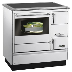 Justus Küchenofen Linz II Stahl Weiß 7 kW