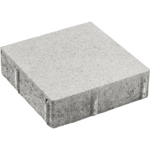 Premac Pflasterstein Klasiko, 20x20 cm, grau, ohne Fase. Betonpflaster für Gartenwege und Einfahrten.