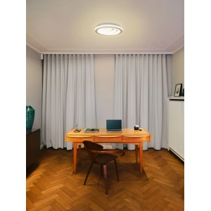 Osram LED-Deckenleuchte Orbis Spiral Oval Weiß 48,5 cm x 38,5 cm