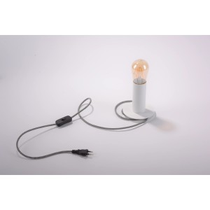 Just Light Tischleuchte Turn me Beton, H 14,1 cm, mit Filament Leuchtmittel