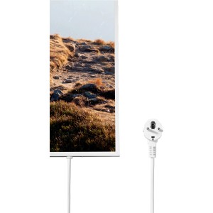 Könighaus Infrarotheizung mit Berglandschaft, 50x60 cm, 300W. Elektrische Heizung für Wandmontage.