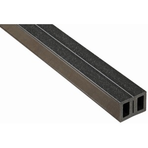 Kovalex WPC Universalunterkonstruktion, schwarz, 4x5,5x300 cm für Terrassendielen.