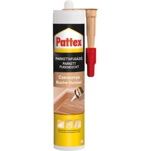 Pattex Parkettfuge Buche Dunkel, 310ml Kartusche für Parkett, Laminat und Holztreppen.