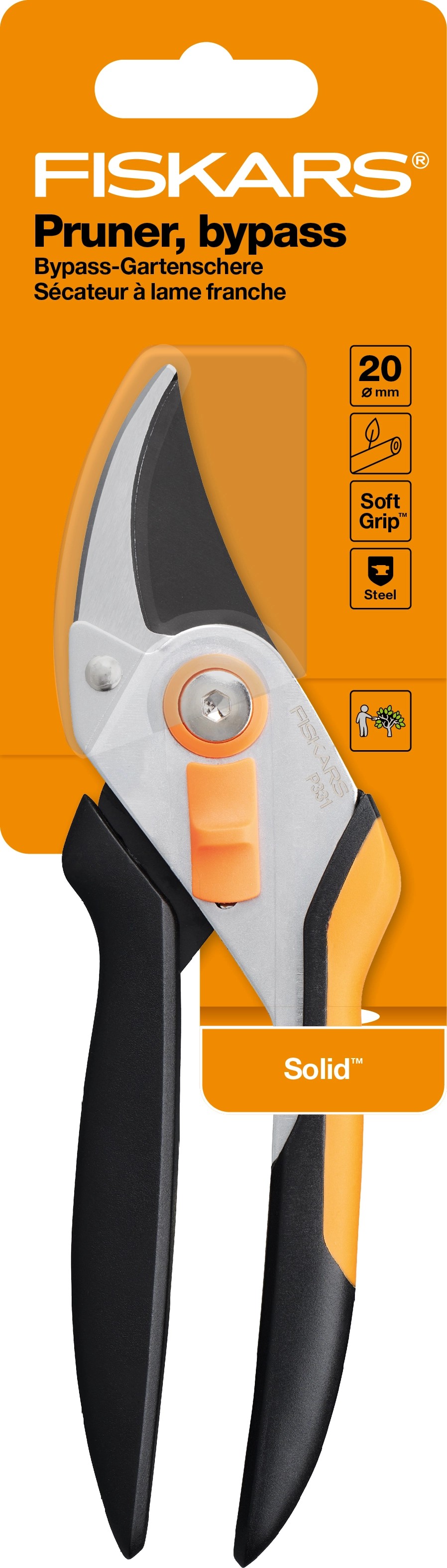 Fiskars Bypass-Gartenschere Solid P331 Metall kaufen bei OBI