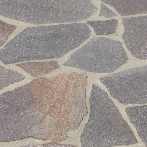 Porphyr-Polygonalplatten Rot-Bunt Stärke 20-40 mm 1 m²