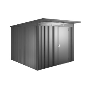Biohort Metall-Gerätehaus AvantGarde Gr. A7 dunkelgrau-metallic Standardtür