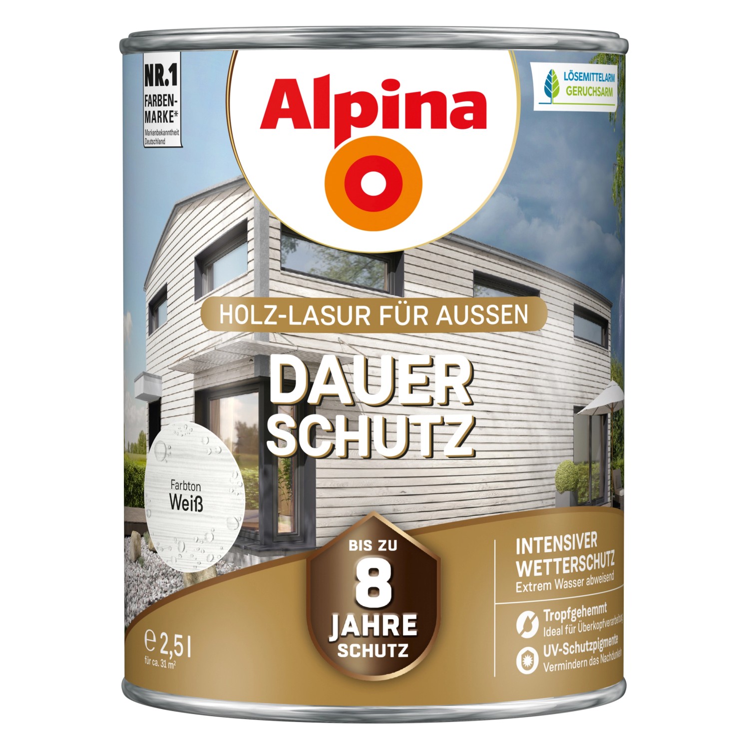 Alpina Dauer-Schutz Weiß 2,5 Liter kaufen bei OBI